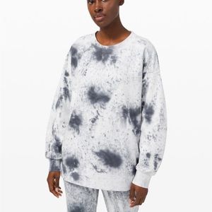 Lululemon Perfectly Oversized Crew Marble Dye - size 6